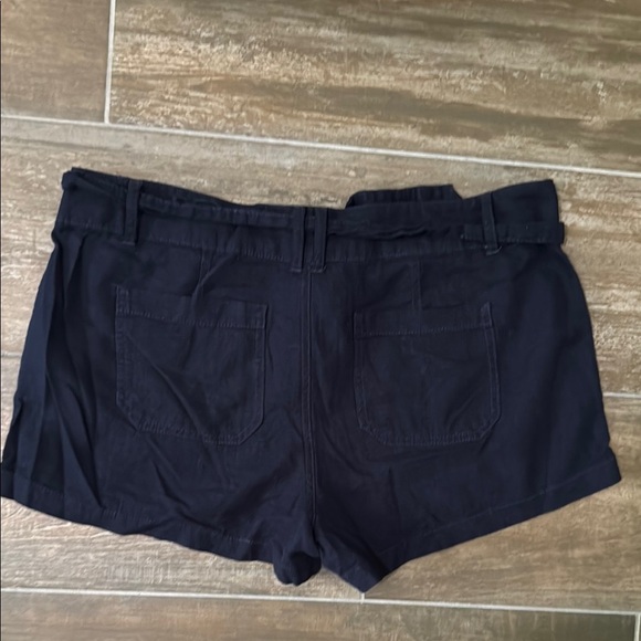 Maurices Navy Blue Cargo linen Shorts Lightweight Relaxed Fit - Picture 7 of 8